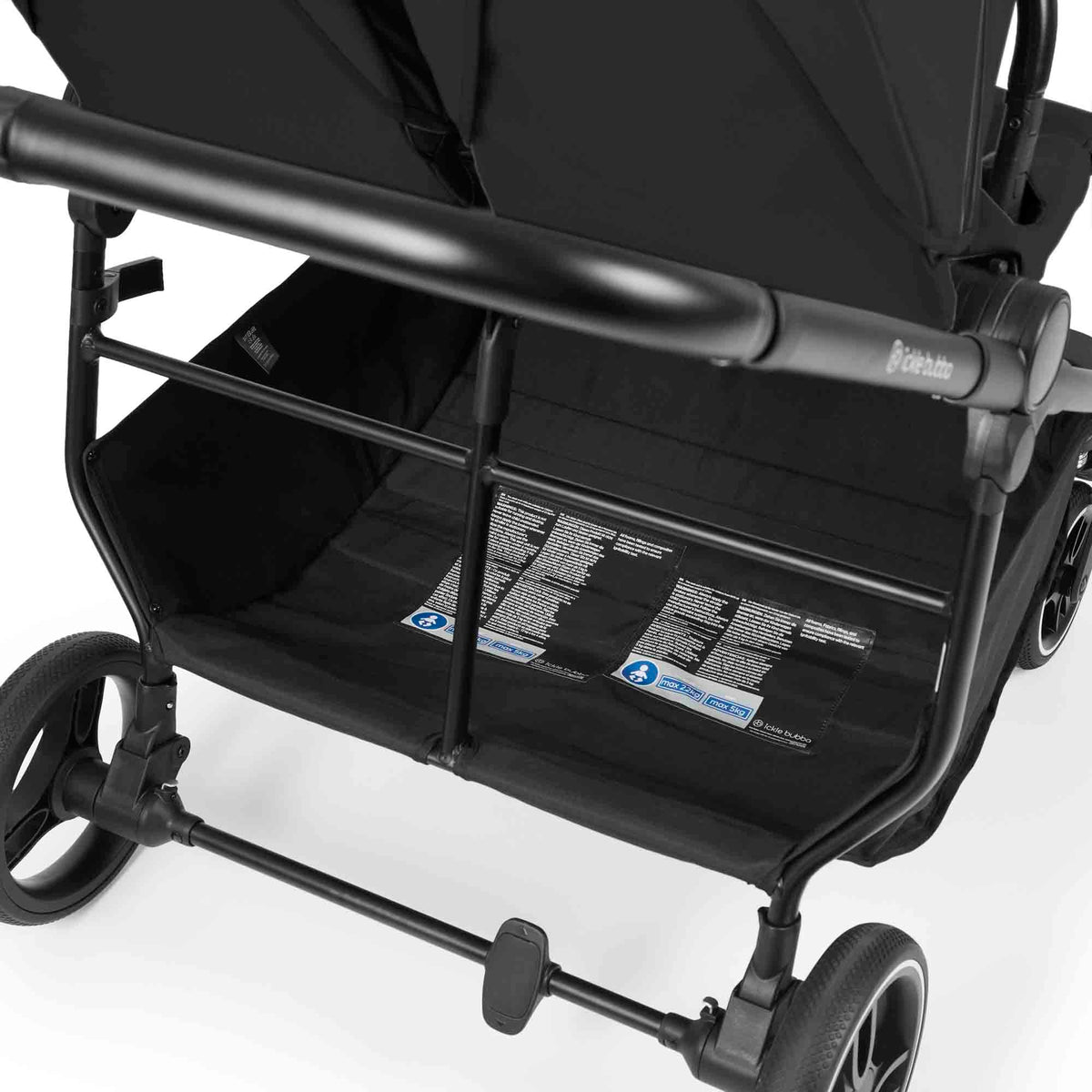 Ickle Bubba Altair Double Stroller, Black *PRE ORDER BEGINNING OCTOBER