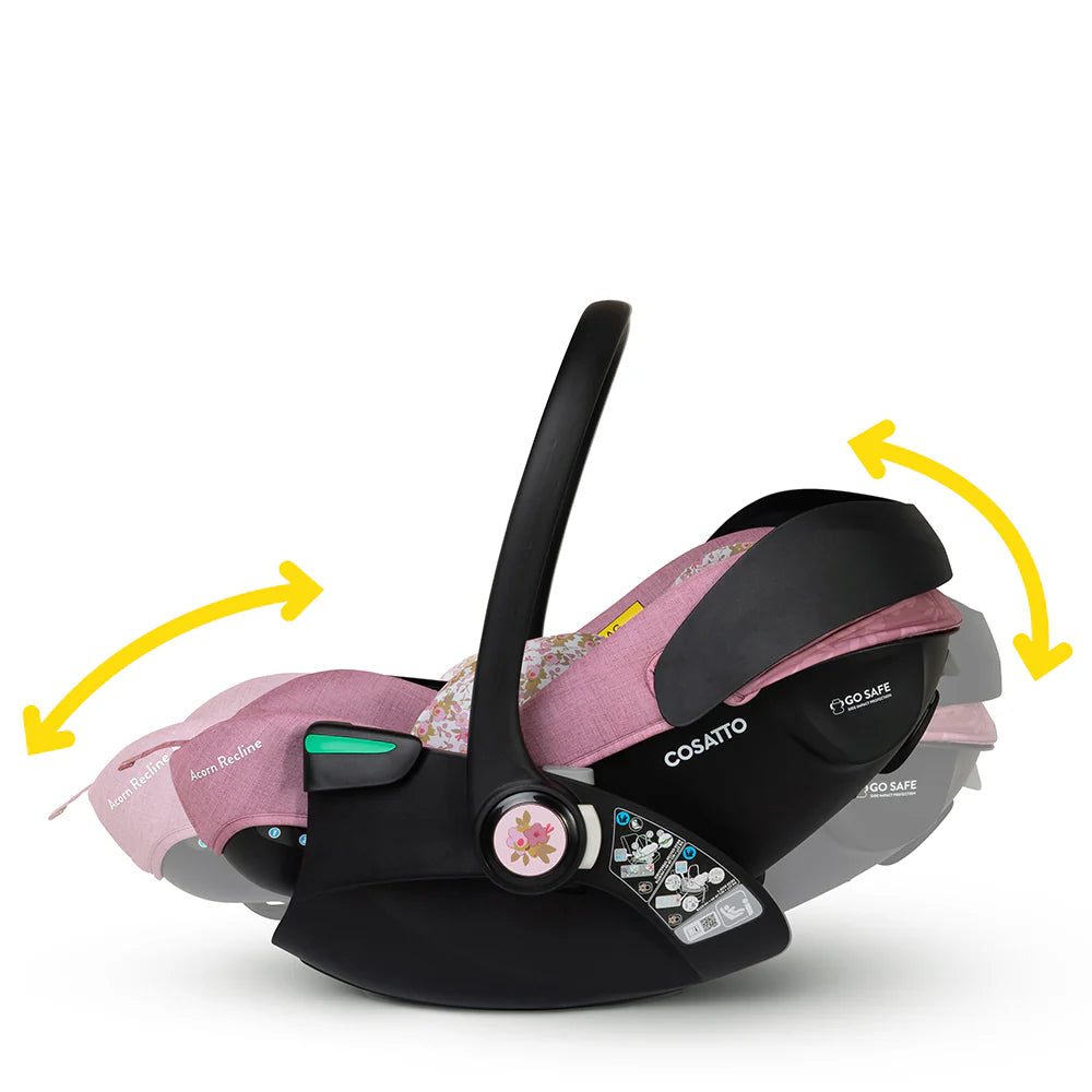 Cosatto Woosh City Recline Car Seat Bundle Camille