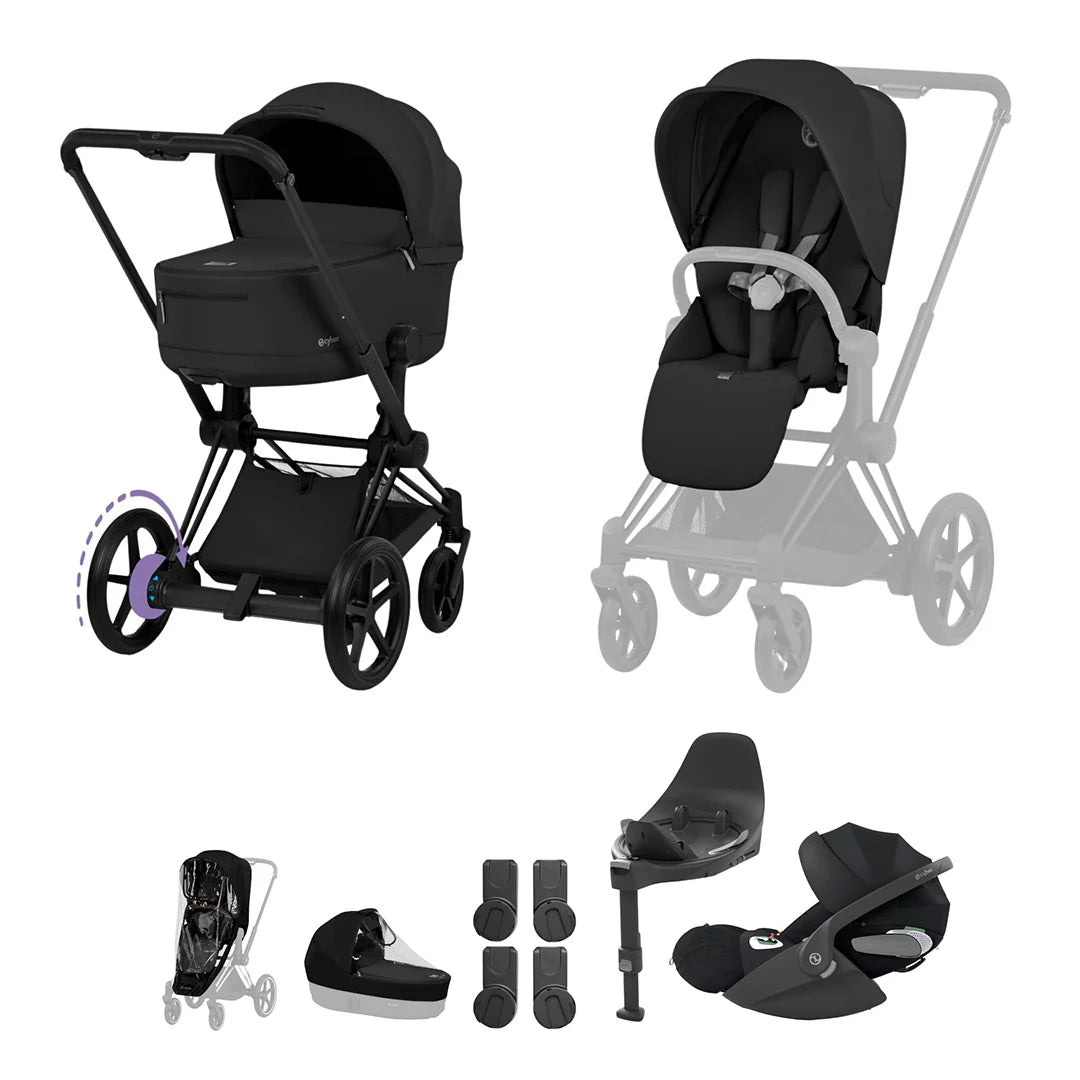 Cybex e-Priam Ultimate Bundle - Comfort Collection Sepia Black