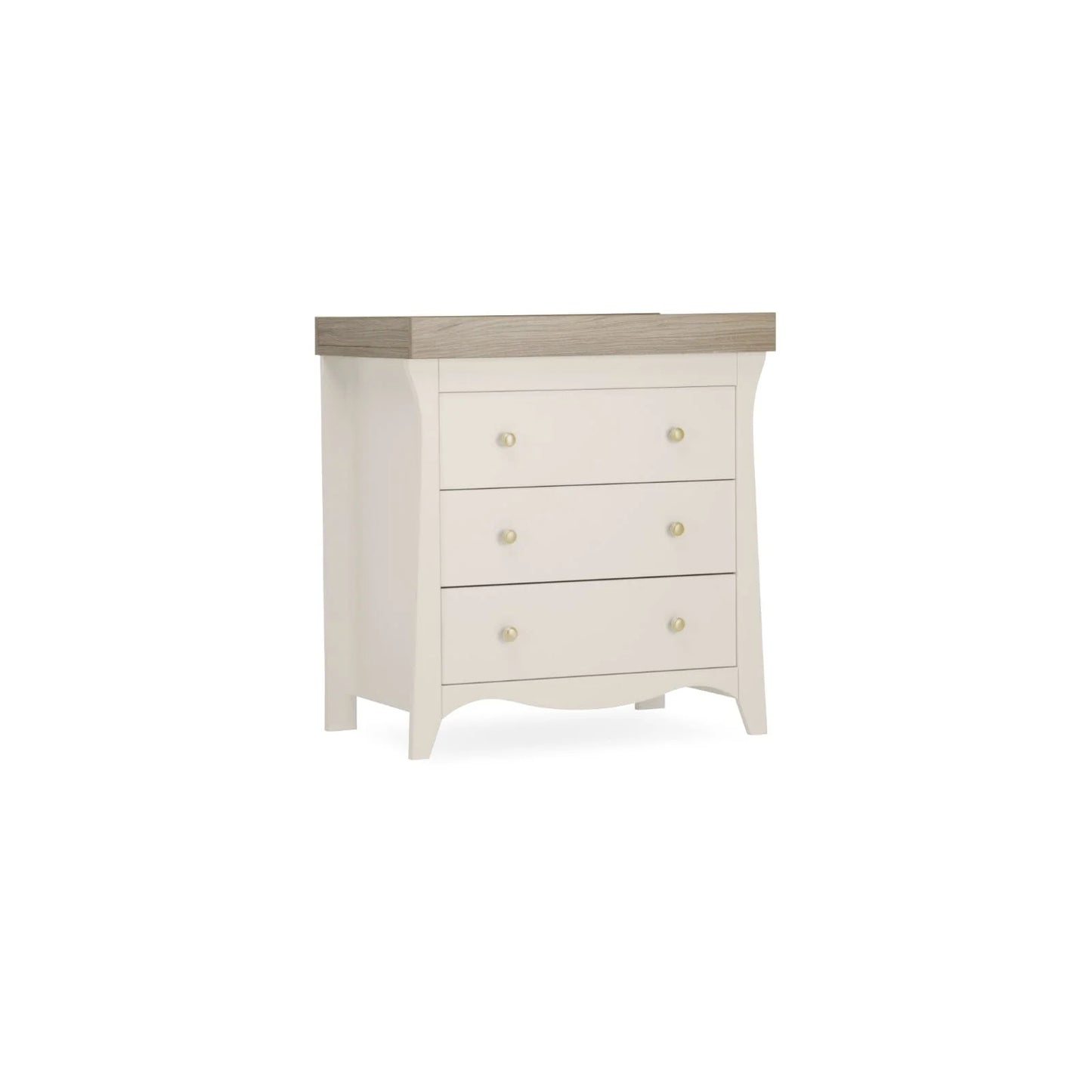 Cuddle Co Clara 3 Drawer Dresser & Changer - Cashmere and Ash