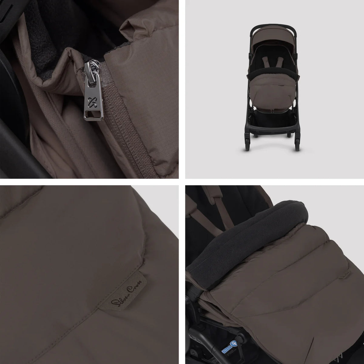 Silver Cross Nia Footmuff Chocolate