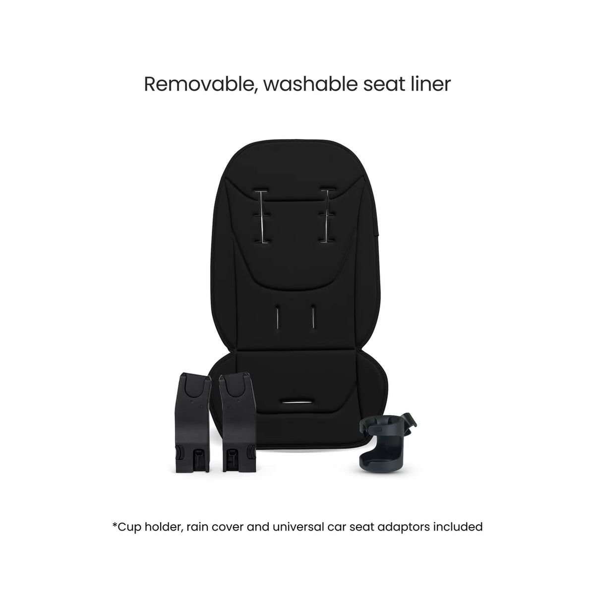 Silver Cross Breez Onyx Travel System Ultimate 360 Infant Carrier Bundle (12 piece)