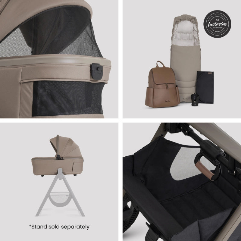 Silver Cross Cove 2 Pushchair with Accessory Bundle Champagne