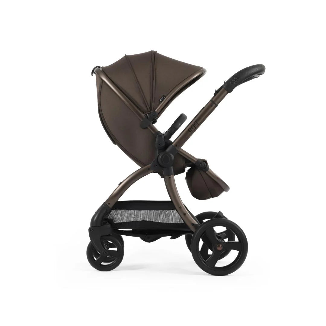 Egg 3 Luxury Travel Bundle With Shell i-Size Car Seat Chocolate Velvet