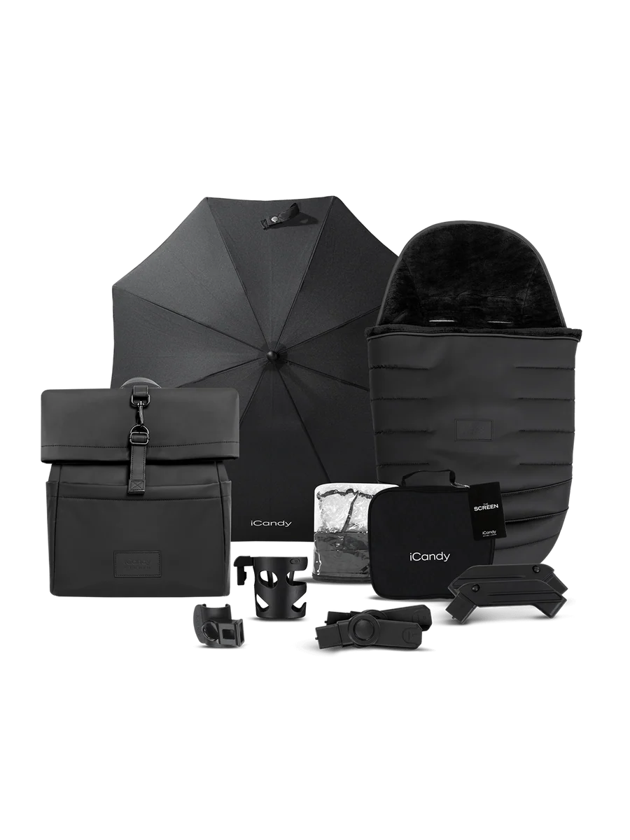 Peach 7 STUDIO Pushchair and Carrycot - Complete Bundle Ex Display