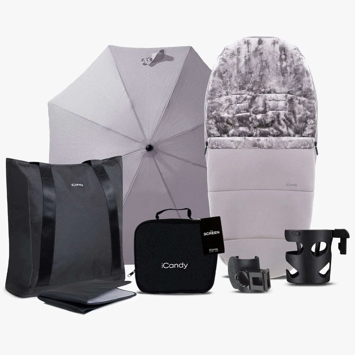 iCandy Core 2 Pushchair and Carrycot - Complete Bundle Storm Grey