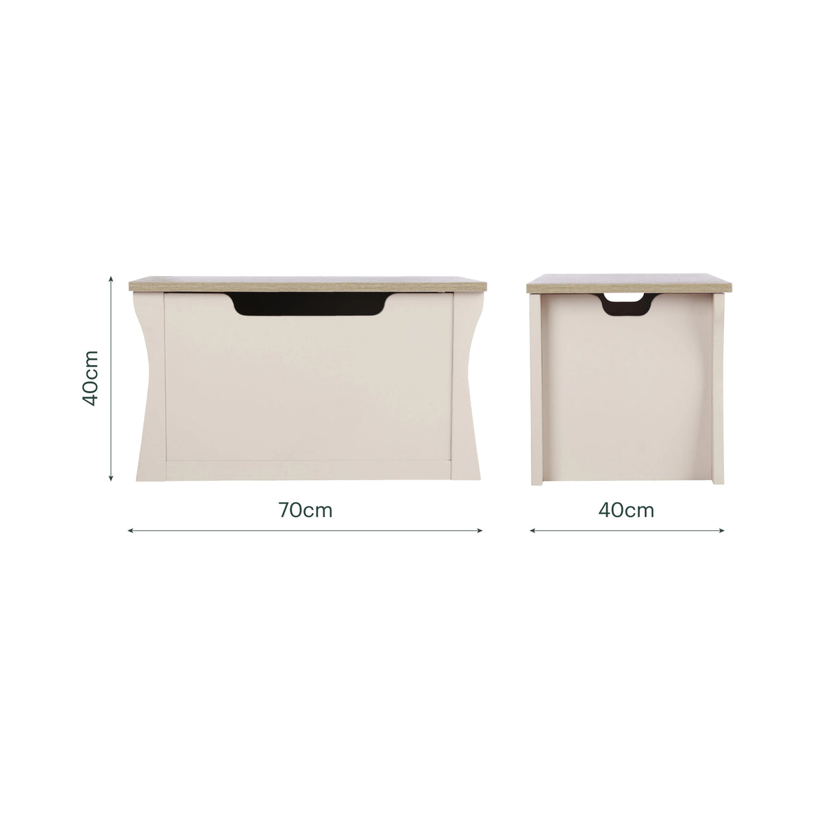 Cuddle Co Clara Storage Box - Cashmere & Ash