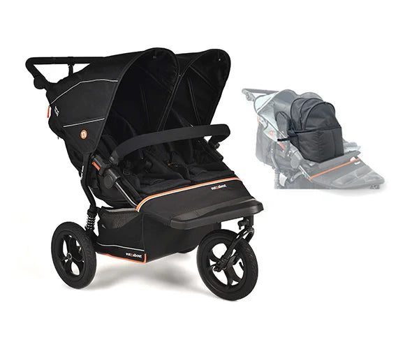 Nipper V6 Pod bundle double pushchair