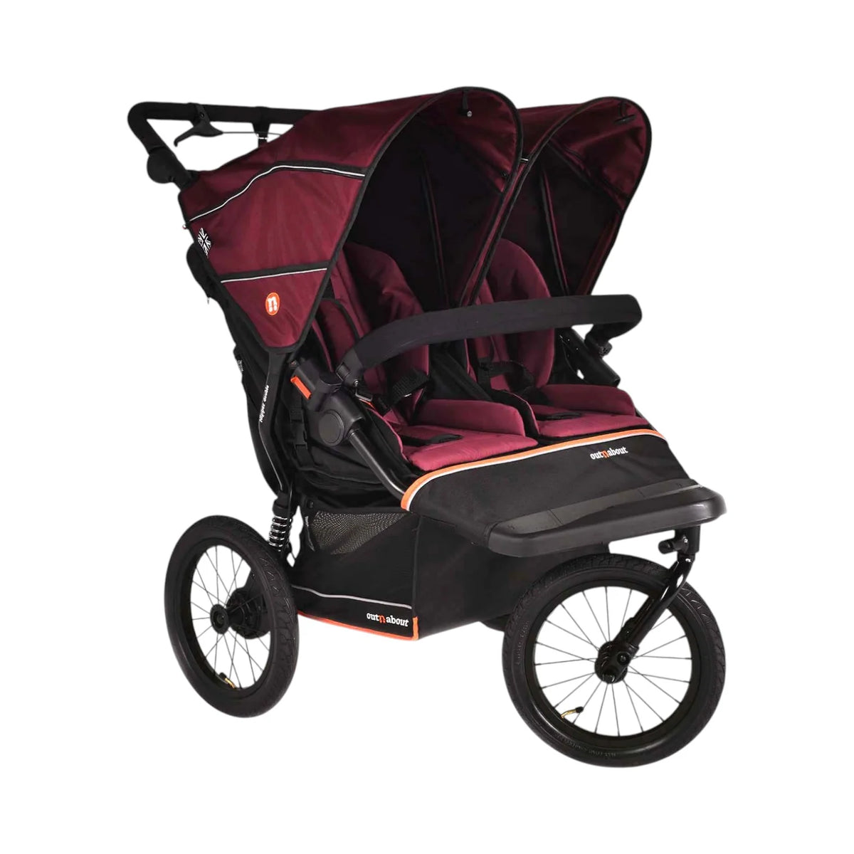 Out n About Nipper Double V6 Plus Newborn and Toddler Bundle Brambleberry Red Pre Order
