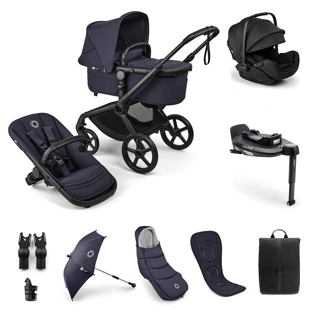 Bugaboo Fox 5 Renew Ultimate Newborn Otter Travel System Deep Indigo