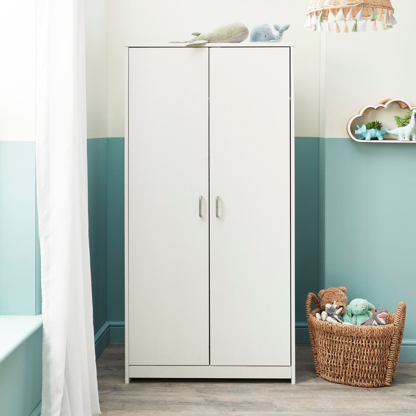 Babymore Caro Mini 3 Piece Nursery Room Set – White Wash *AUGUST OFFER FREE FOAM MATTRESS