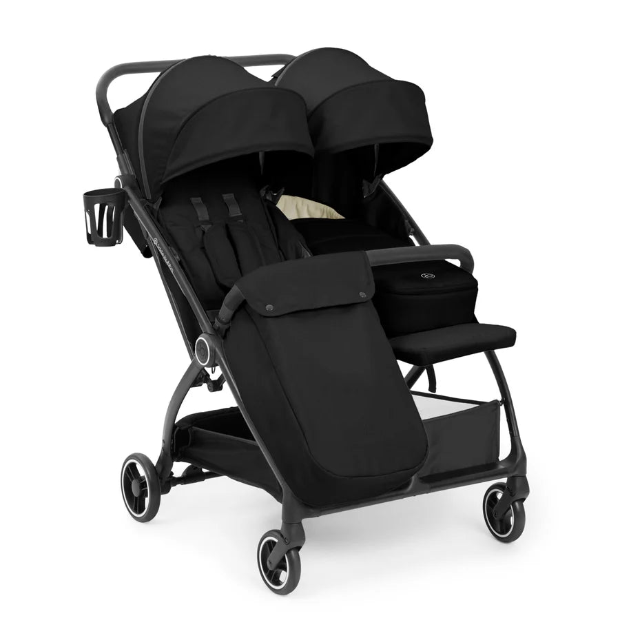 Ickle Bubba Aries Double prime  Autofold Stroller, Black *PRE ORDER BEGINNER OCTOBER