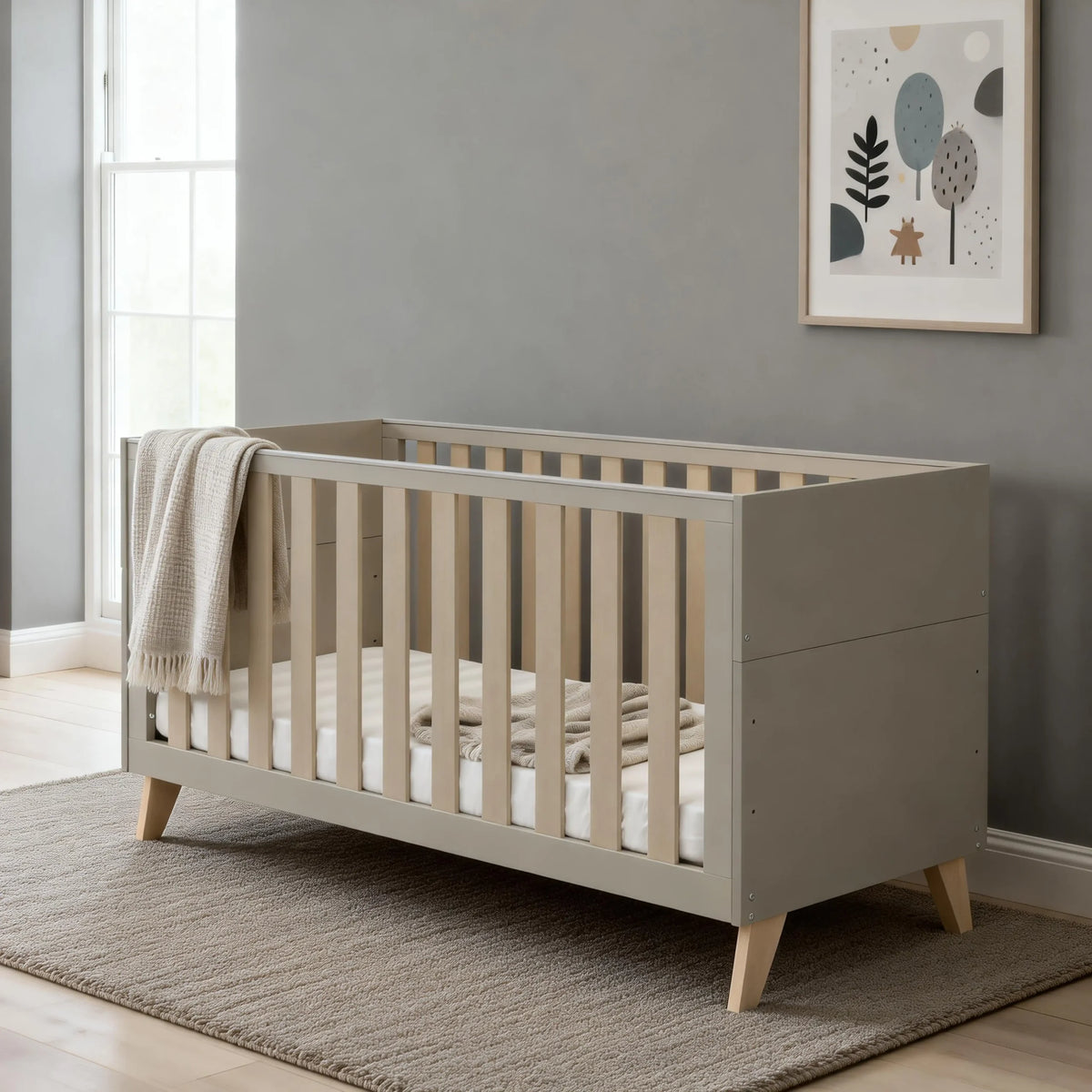 Babymore Dante 2 piece Nursery Room set - Cashmere