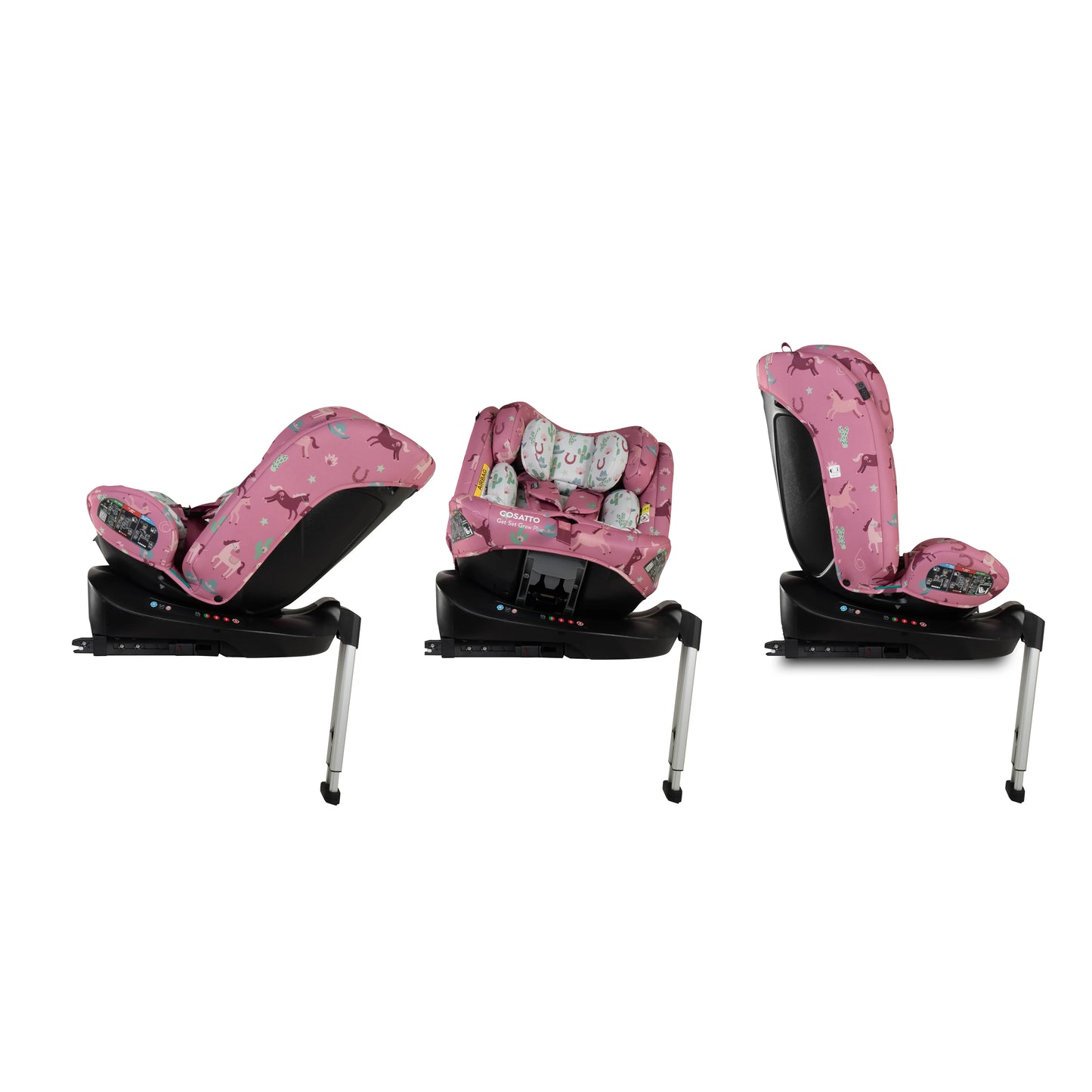 Cosatto Get Set Grow Plus i-Size 360 Car Seat - Pony Party
