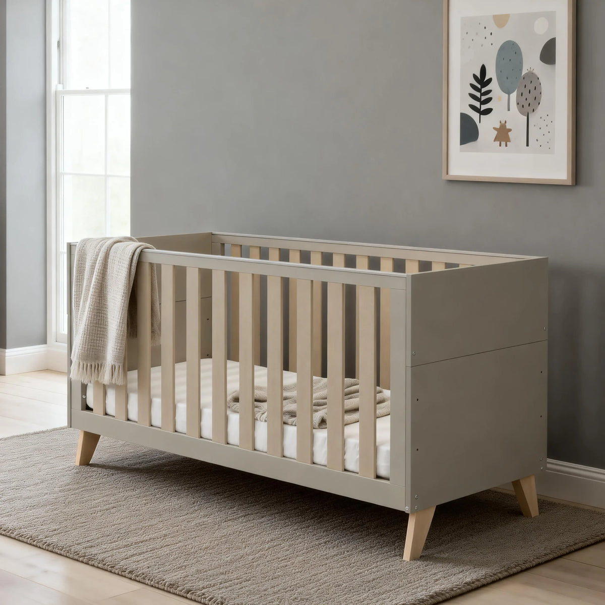 Babymore Dante 2 piece Nursery Room set - Cashmere