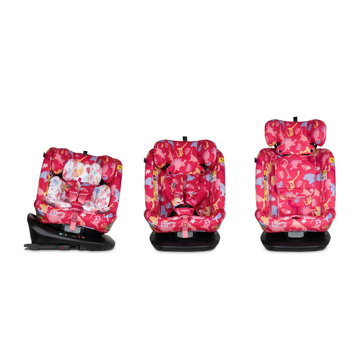 Cosatto Get Set Grow i-Size Car Seat Dino Delite