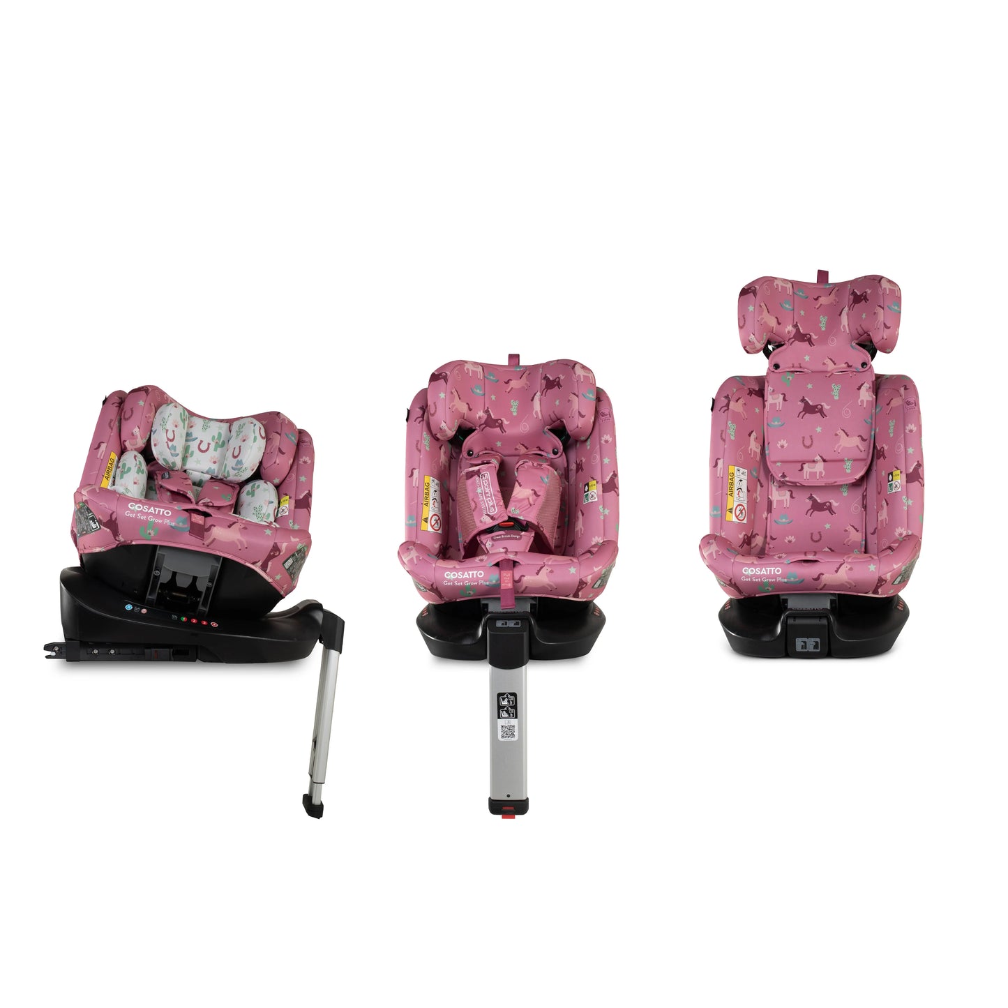 Cosatto Get Set Grow Plus i-Size 360 Car Seat - Pony Party