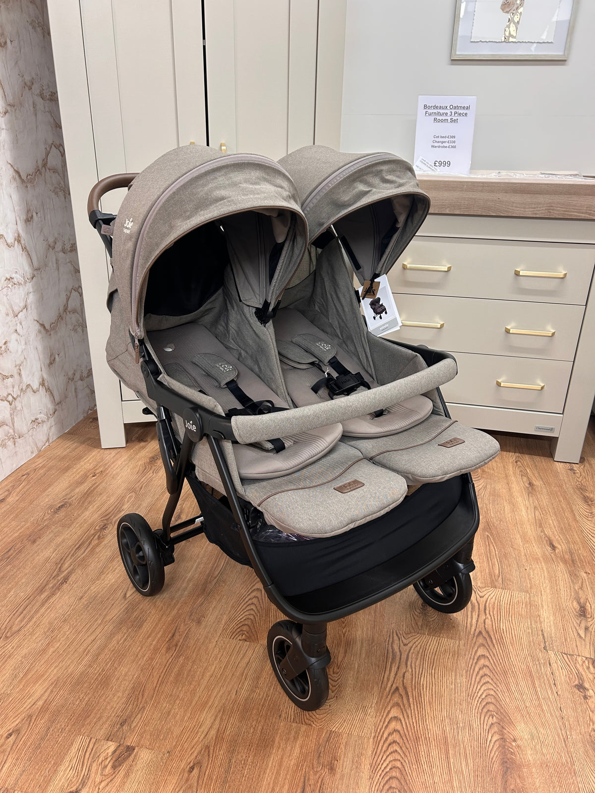 Joie Estrella twin ~ Maple ~ ex display Birmingham store