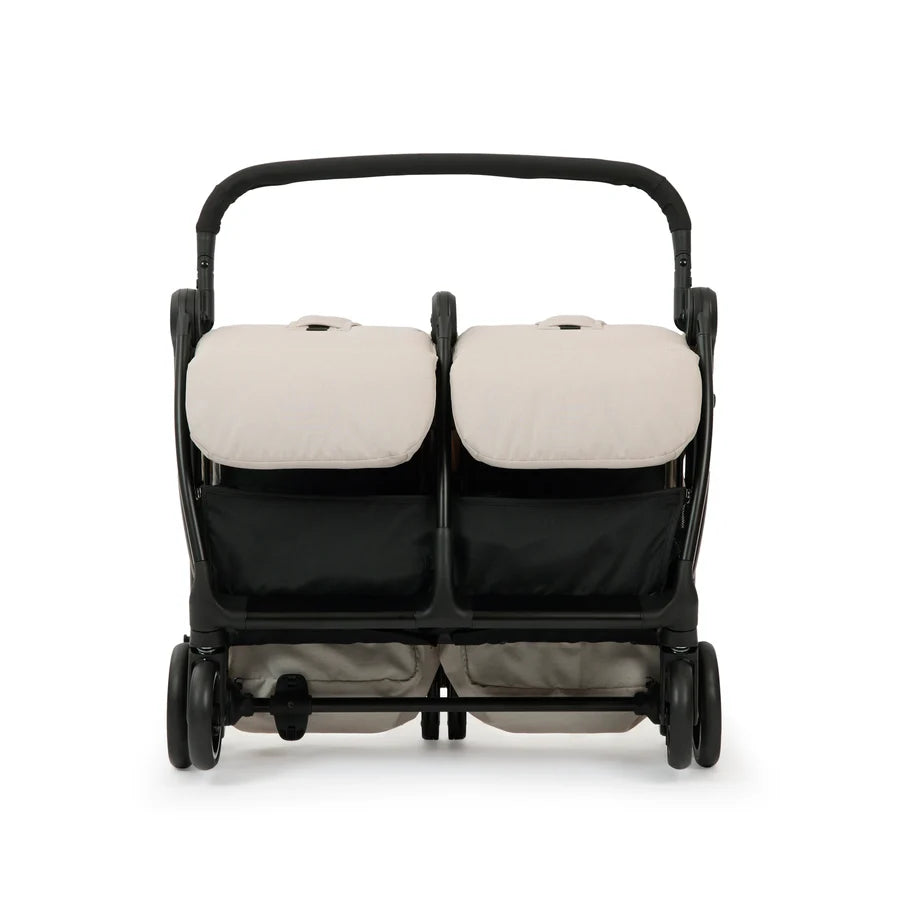 Ickle Bubba Aries Double Autofold Stroller, Stone