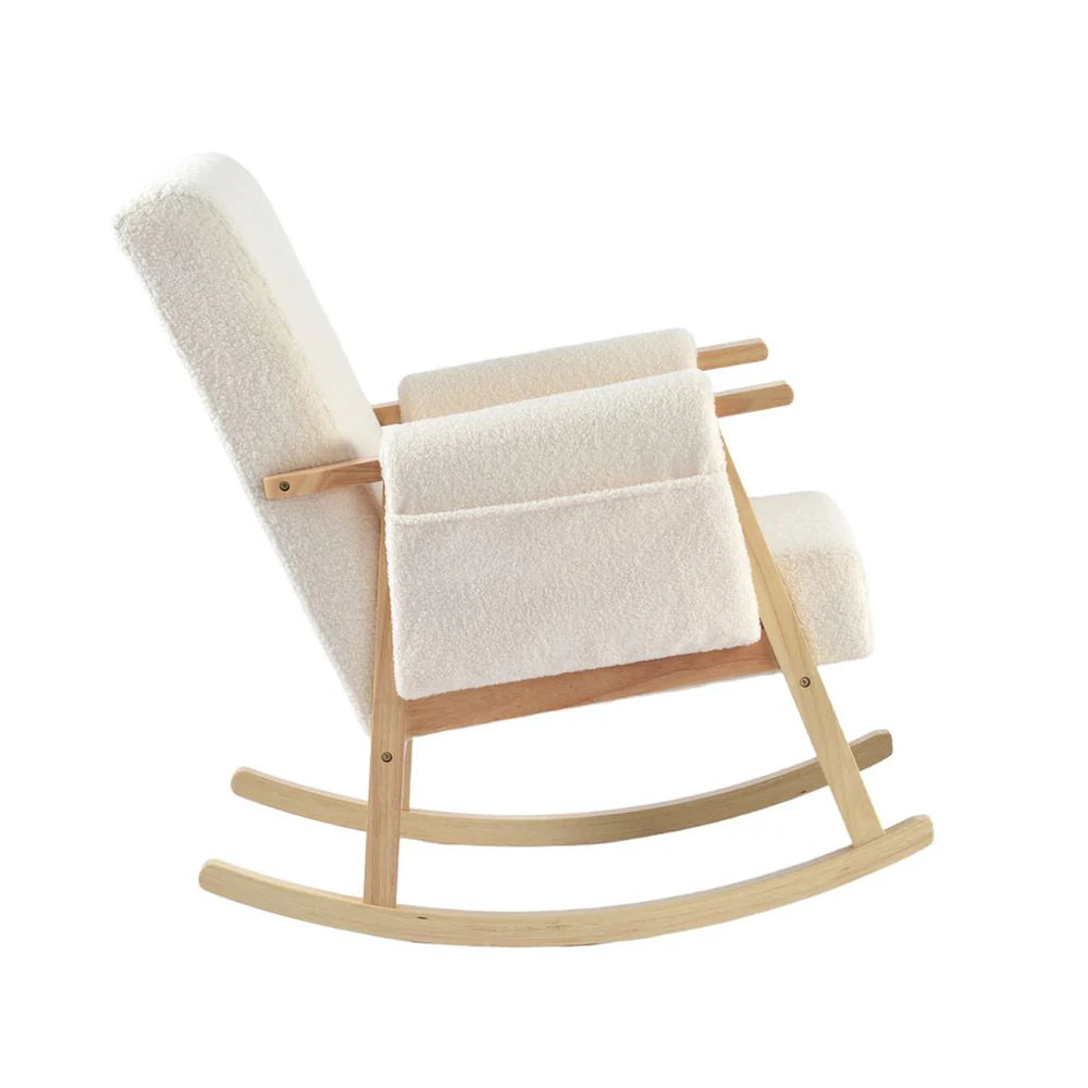 Bebe & Beyond Storyteller Nursing Chair – Off-White Teddy