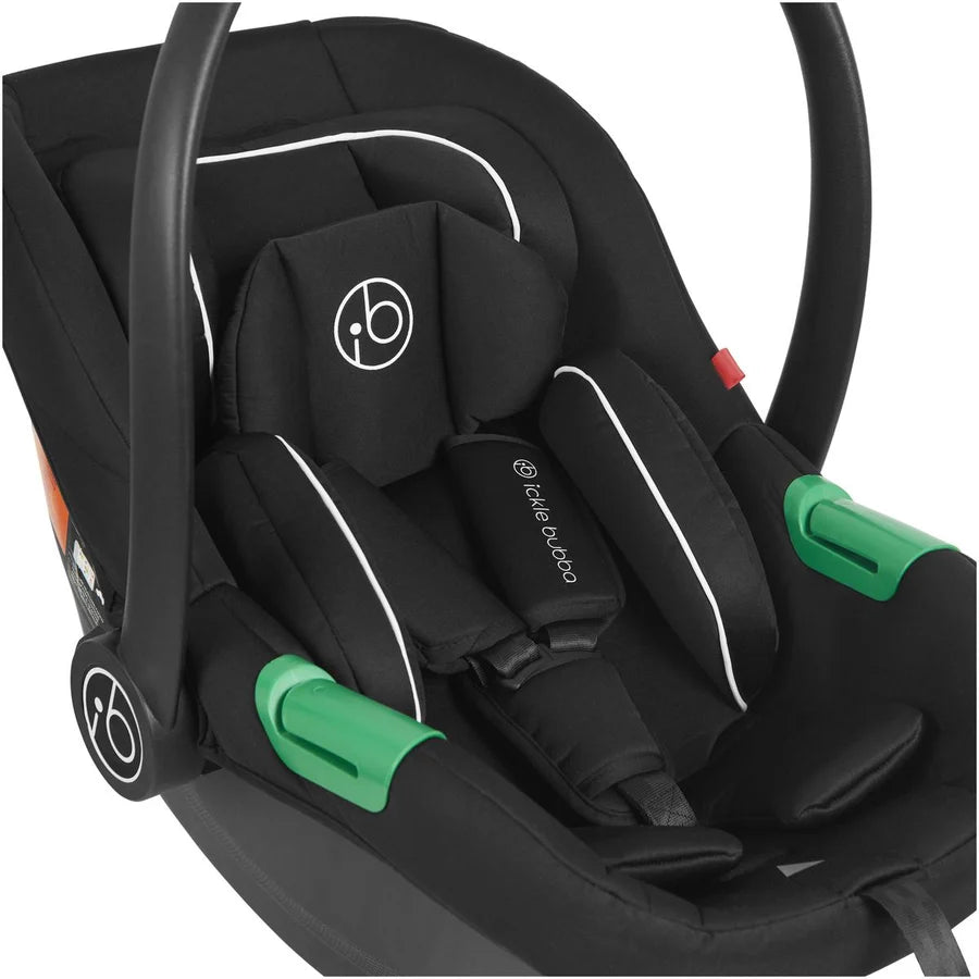 Ickle Bubba Virgo Twin 18 Piece Travel System with i-Size Cirrus Car Seats & Isofix Bases, Stone