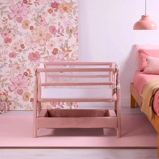 Tutti Bambini Cozee Zen Bedside Crib – Blush