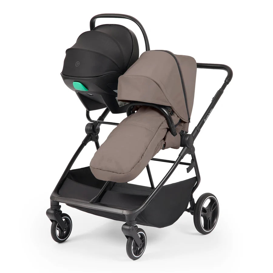 Ickle Bubba Altair Twin 17 Piece Travel System with i-Size Nimbus 180 Spin Car Seats & ISOFIX Bases, Mink * PRE ORDER BEGINNING OCTOBER