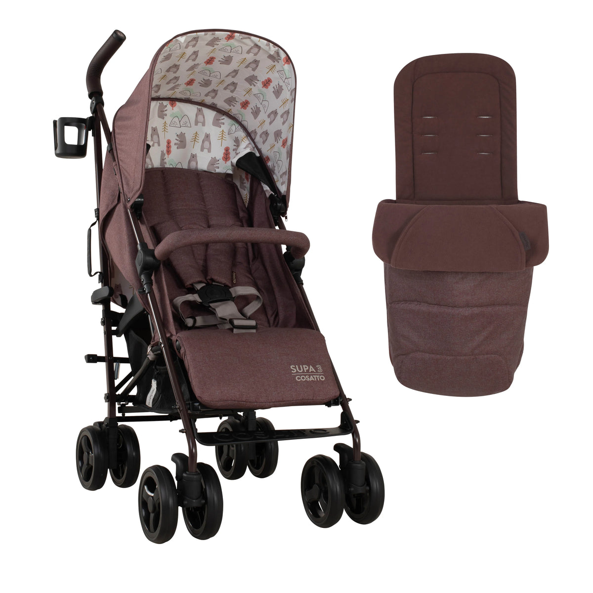 Cosatto Supa 3 Stroller - Bear Hug