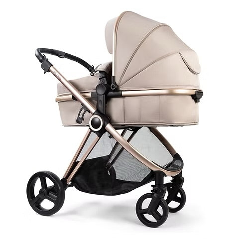 “Vanilla Bundle” Red kite I pace travel system, rockabye bedside crib and feed me fold highchair