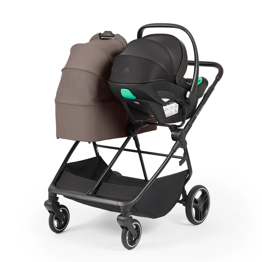 Ickle Bubba Altair Twin 17 Piece Travel System with i-Size Nimbus 180 Spin Car Seats & ISOFIX Bases, Mink * PRE ORDER BEGINNING OCTOBER