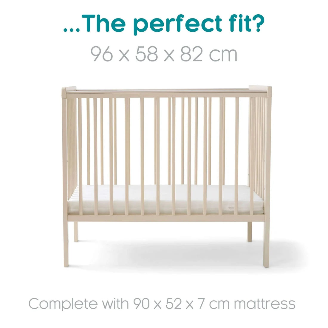 East Coast Space Saver Cot with Mattress Bundle - Cashmere