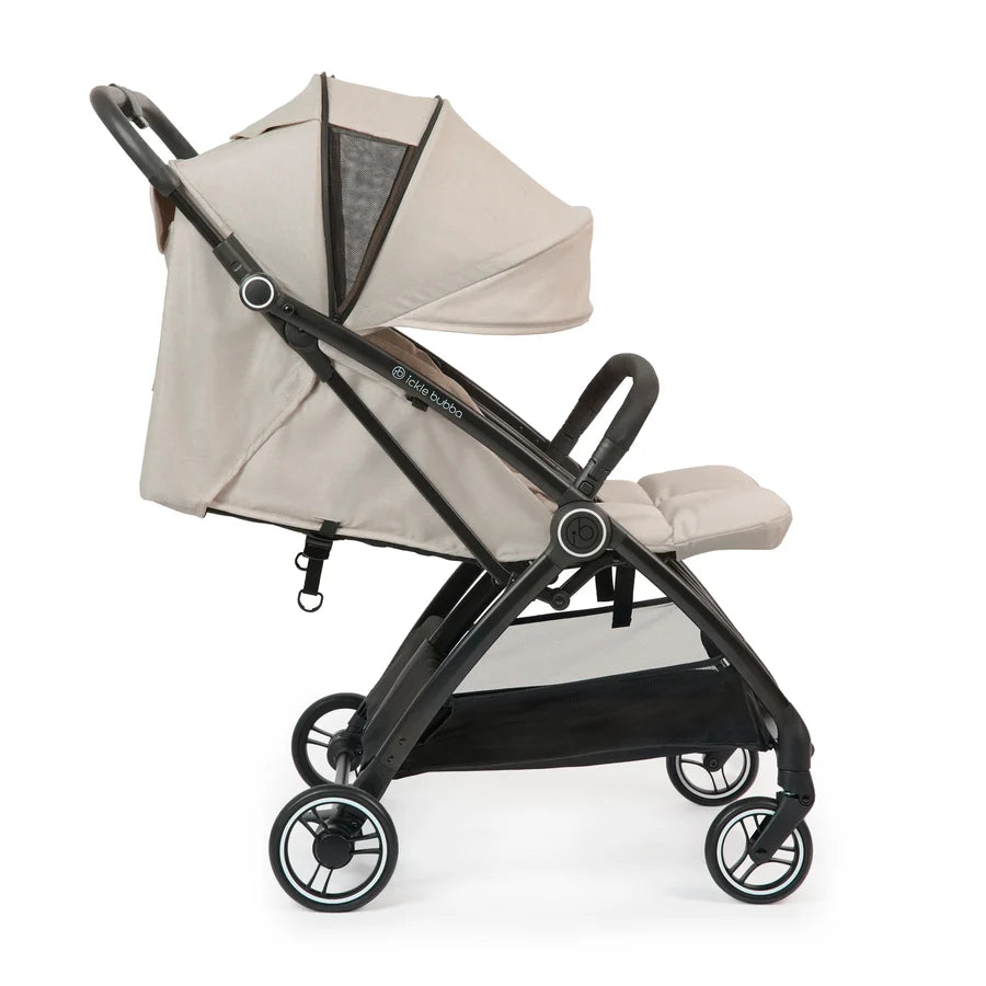 Ickle Bubba Aries Double Autofold Stroller, Stone