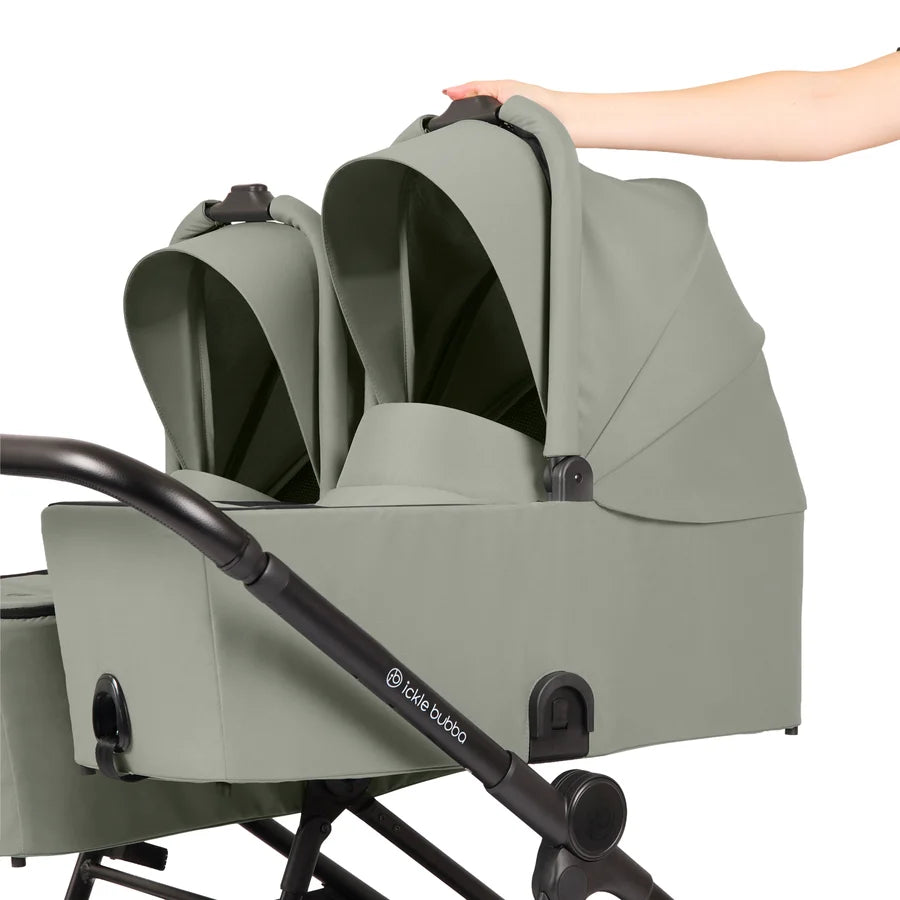 Ickle Bubba Altair Twin Stroller, Laurel Green * PRE ORDER BEGINNING OCTOBER