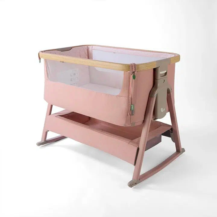 Tutti Bambini Cozee Air 2 Bedside Crib – Drifted Oak/Blush