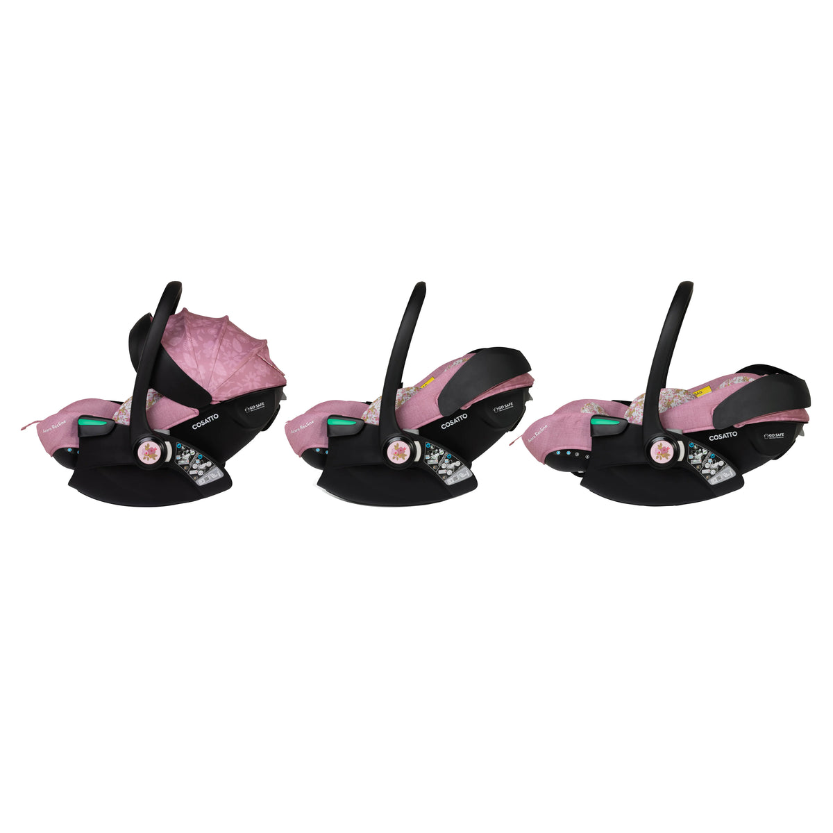 Cosatto Woosh City Recline Car Seat Bundle Camille