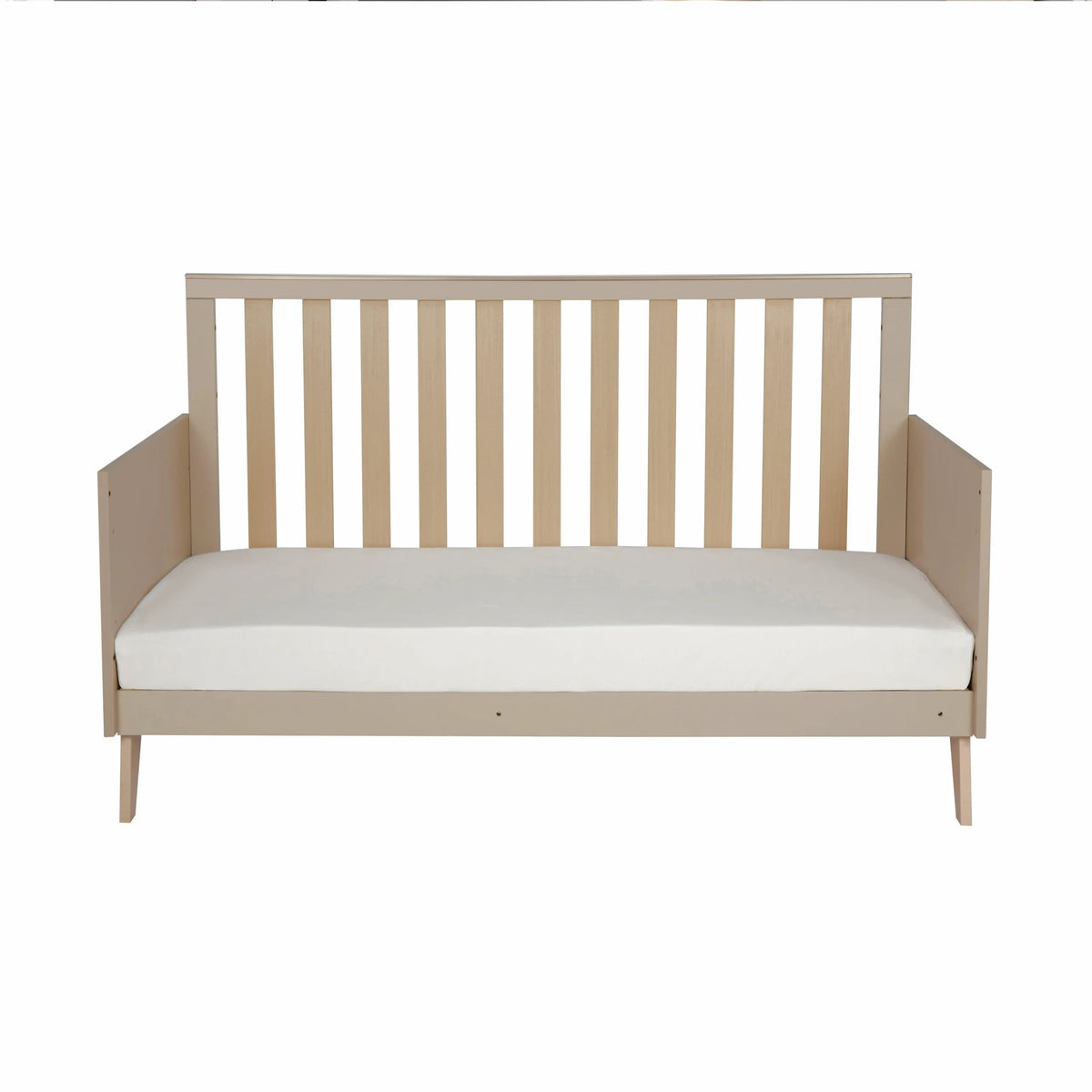 Babymore Dante cot bed with cot top changer - Cashmere
