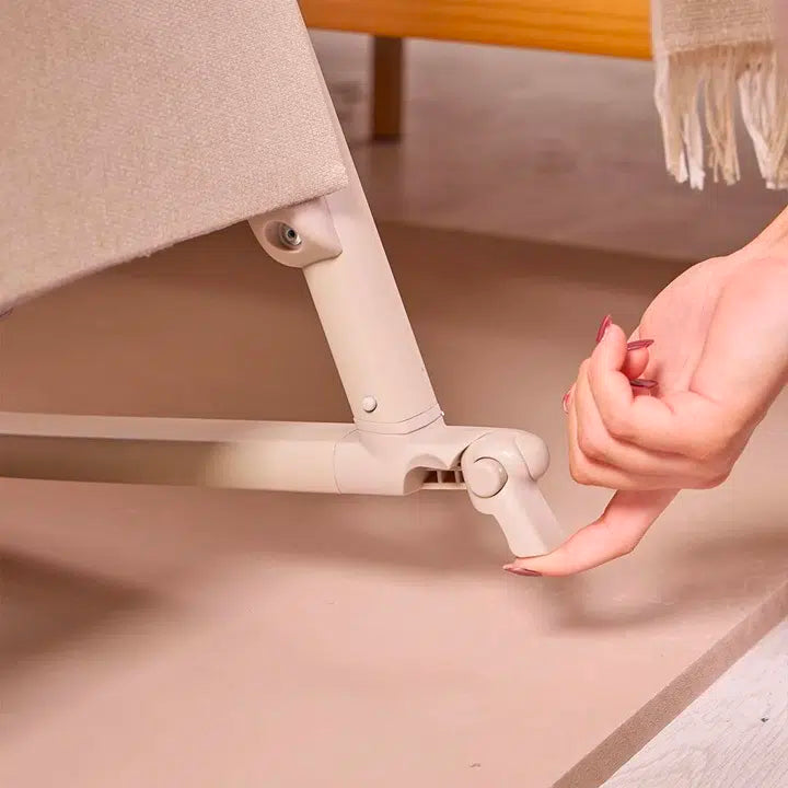 Tutti Bambini Cozee Air 2 Bedside Crib – Soft Walnut/Cocoa