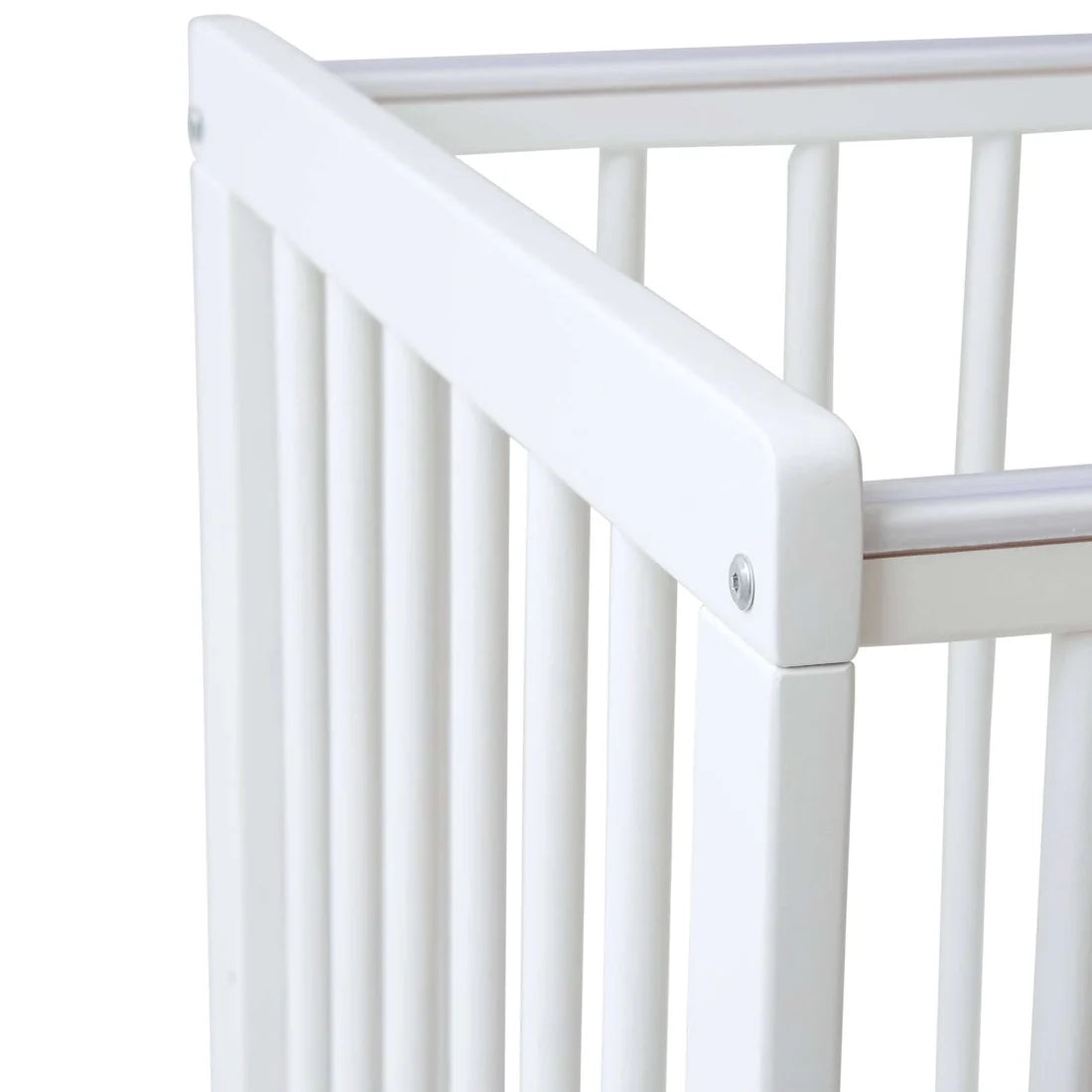 East Coast Space Saver Cot with Mattress Bundle - white