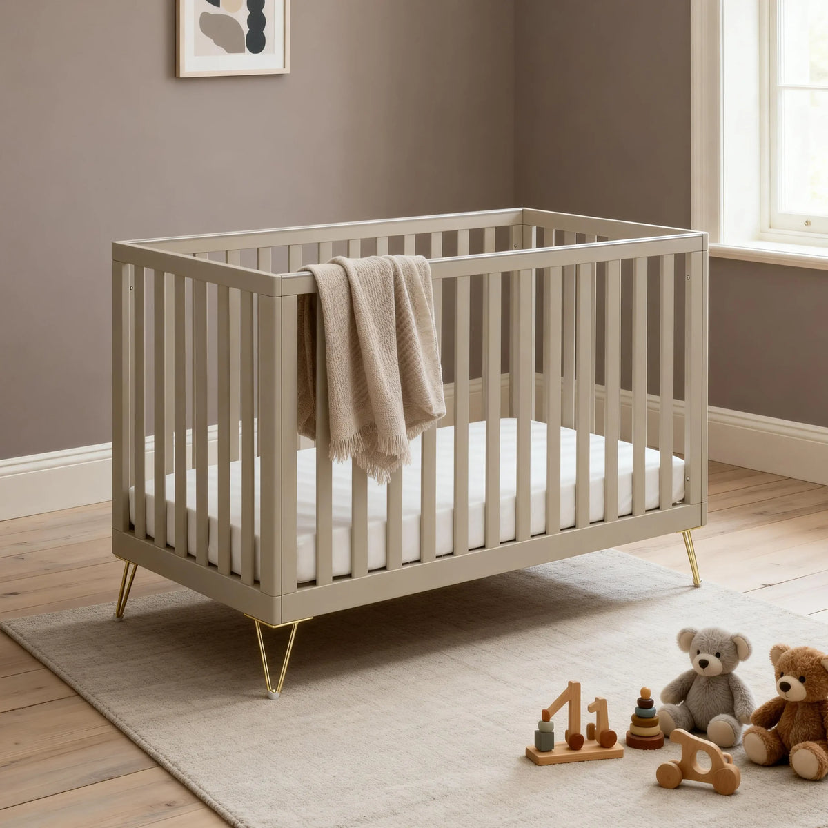 Babymore Kimi cot bed - Cashmere
