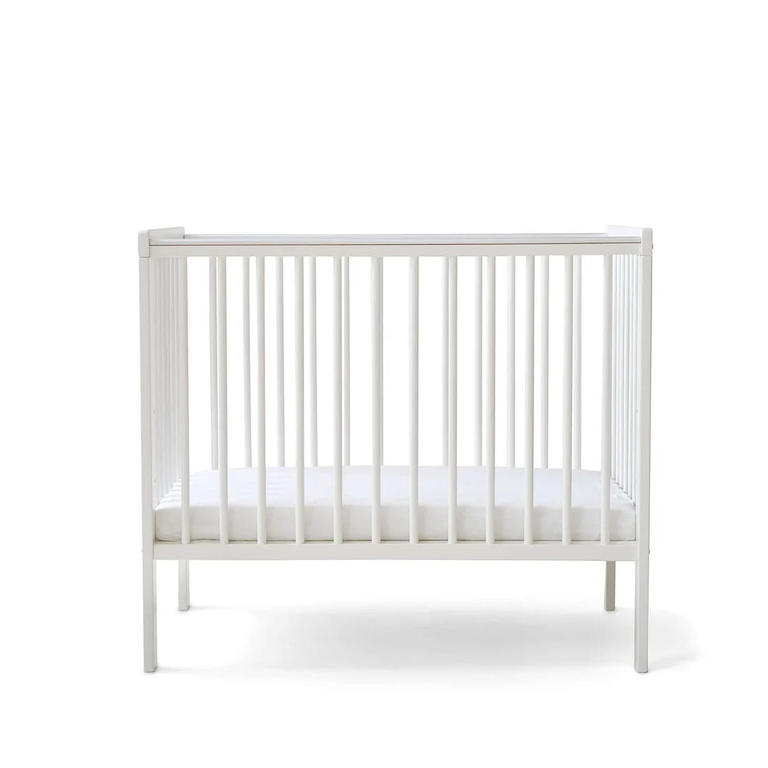 East Coast Space Saver Cot with Mattress Bundle - white