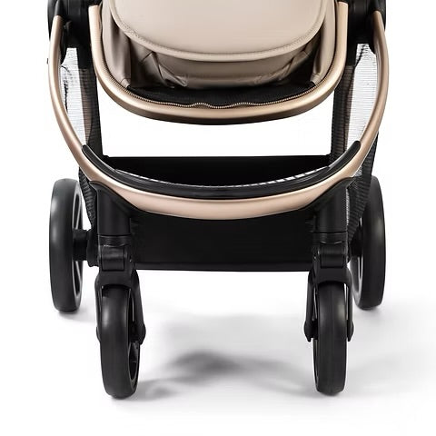 “Vanilla Bundle” Red kite I pace travel system, rockabye bedside crib and feed me fold highchair