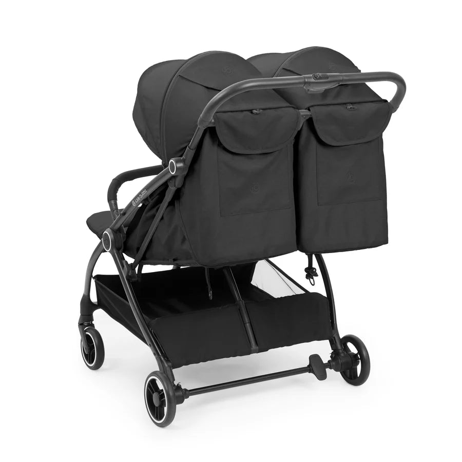 Ickle Bubba Aries Double prime  Autofold Stroller, Graphite Grey