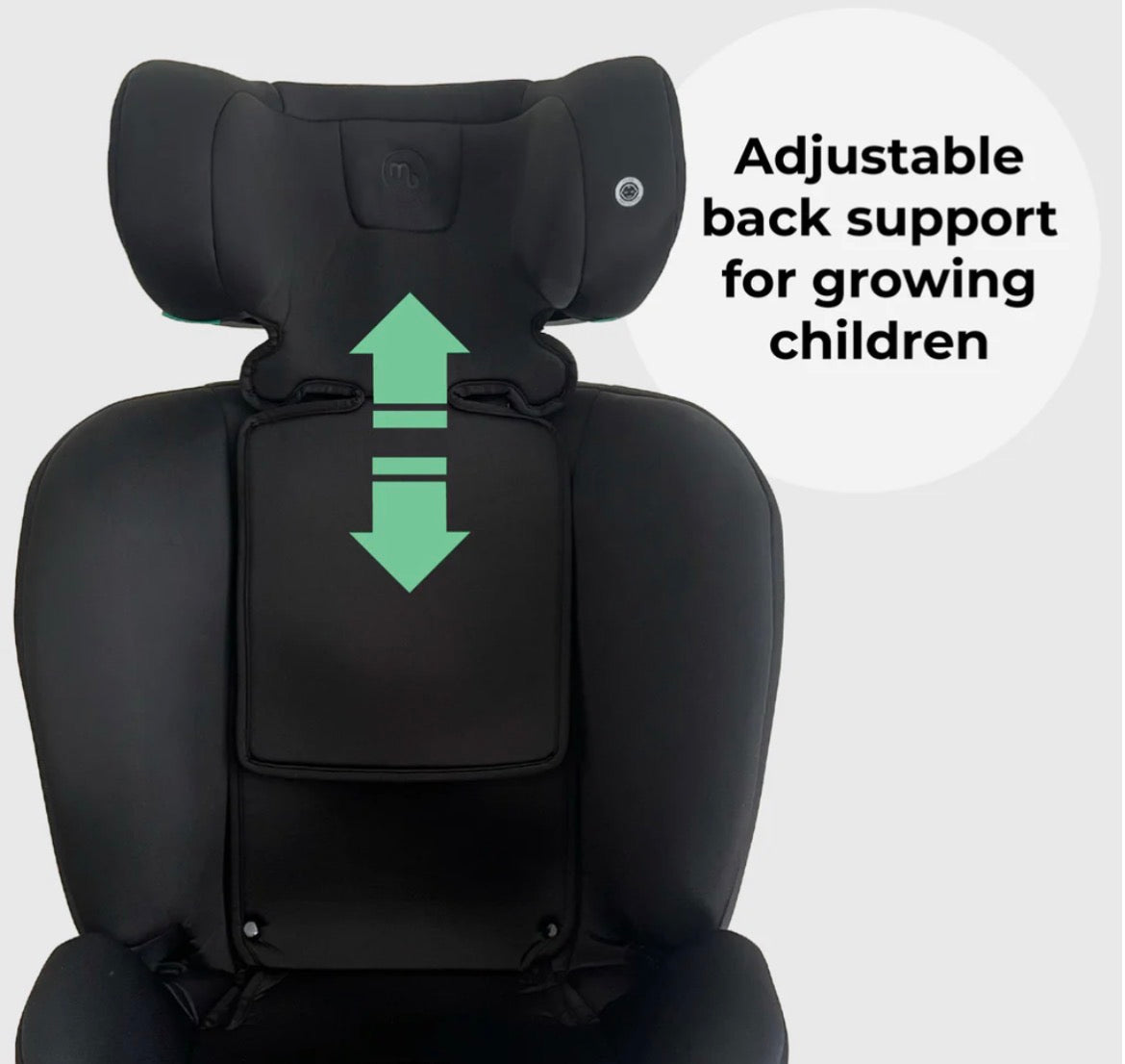 My Babiie Easy Spin R129 Car Seat com with Top Tether - Black