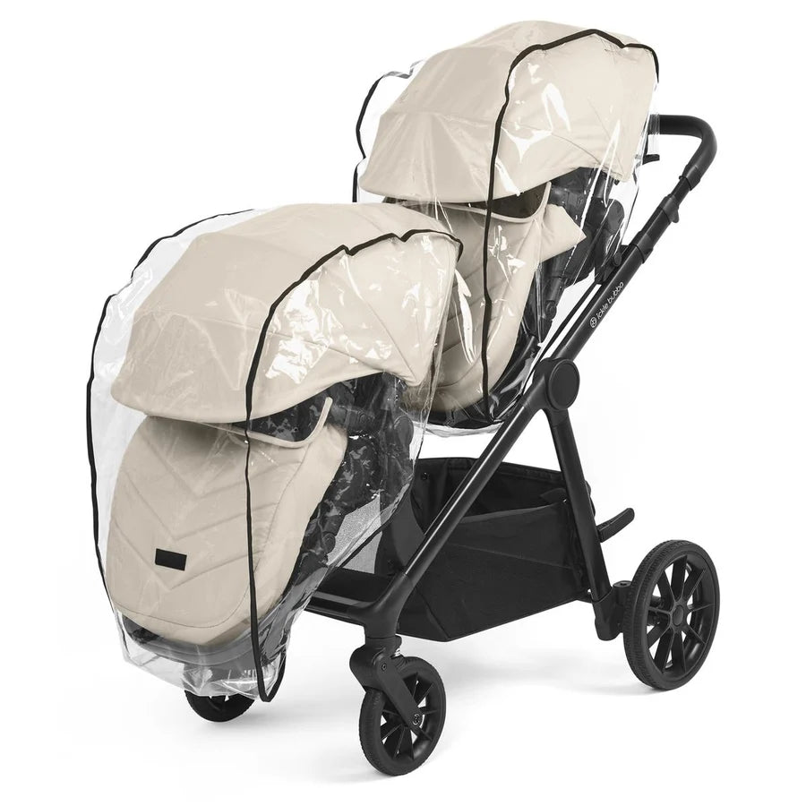 Ickle Bubba Virgo Twin 18 Piece Travel System with i-Size Cirrus Car Seats & Isofix Bases, Stone