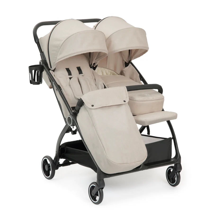 Ickle Bubba Aries Double prime  Autofold Stroller, Stone *PRE ORDER BEGINNER OCTOBER