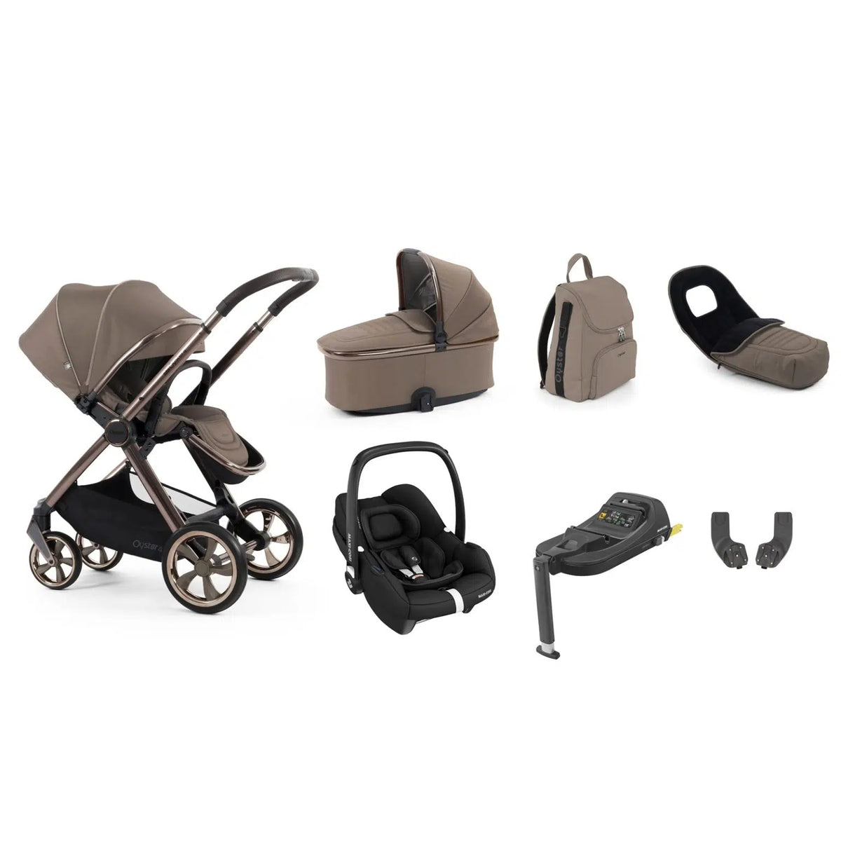 Oyster 4  Luxury Bundle With Maxi-Cosi Cabriofix Car Seat & Base ~ Mink  *check availability before ordering