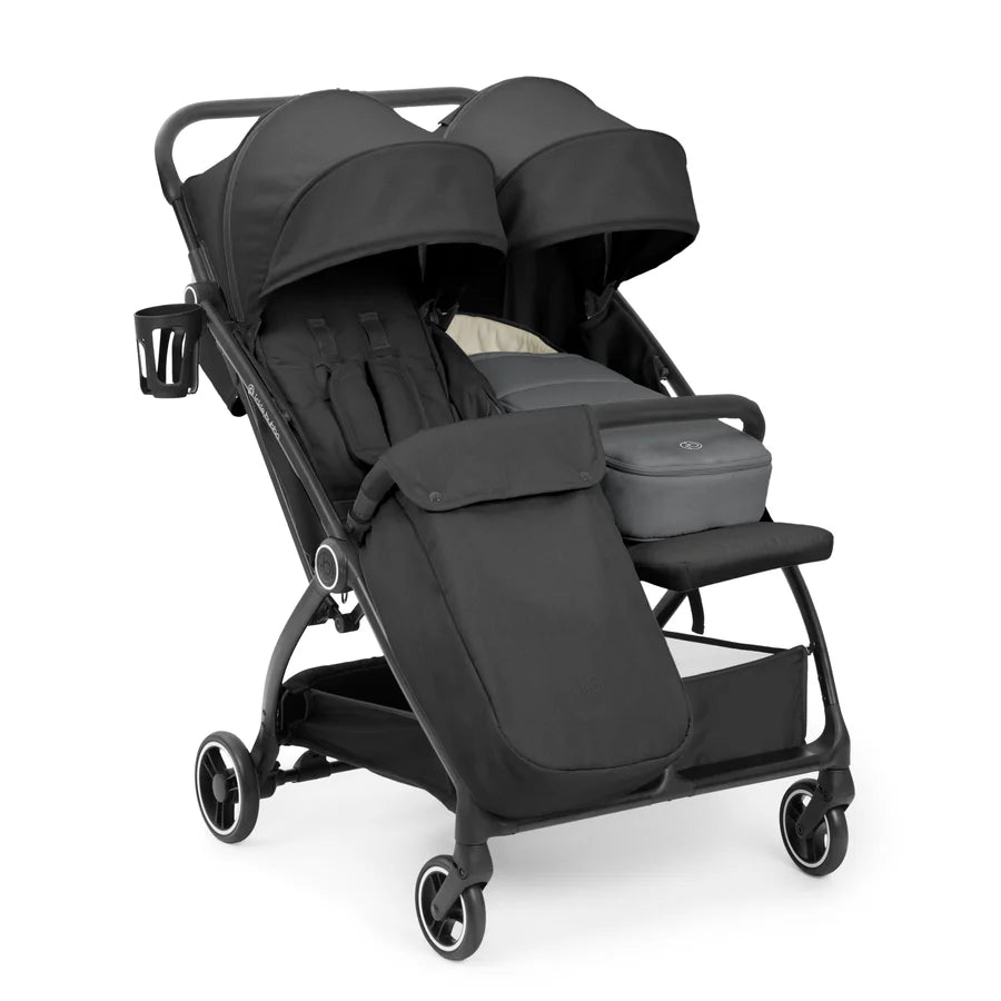 Ickle Bubba Aries Double prime  Autofold Stroller, Graphite Grey