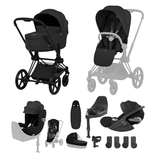 Cybex Priam Ultimate Birth & Beyond Bundle - Comfort Collection Sepia Black