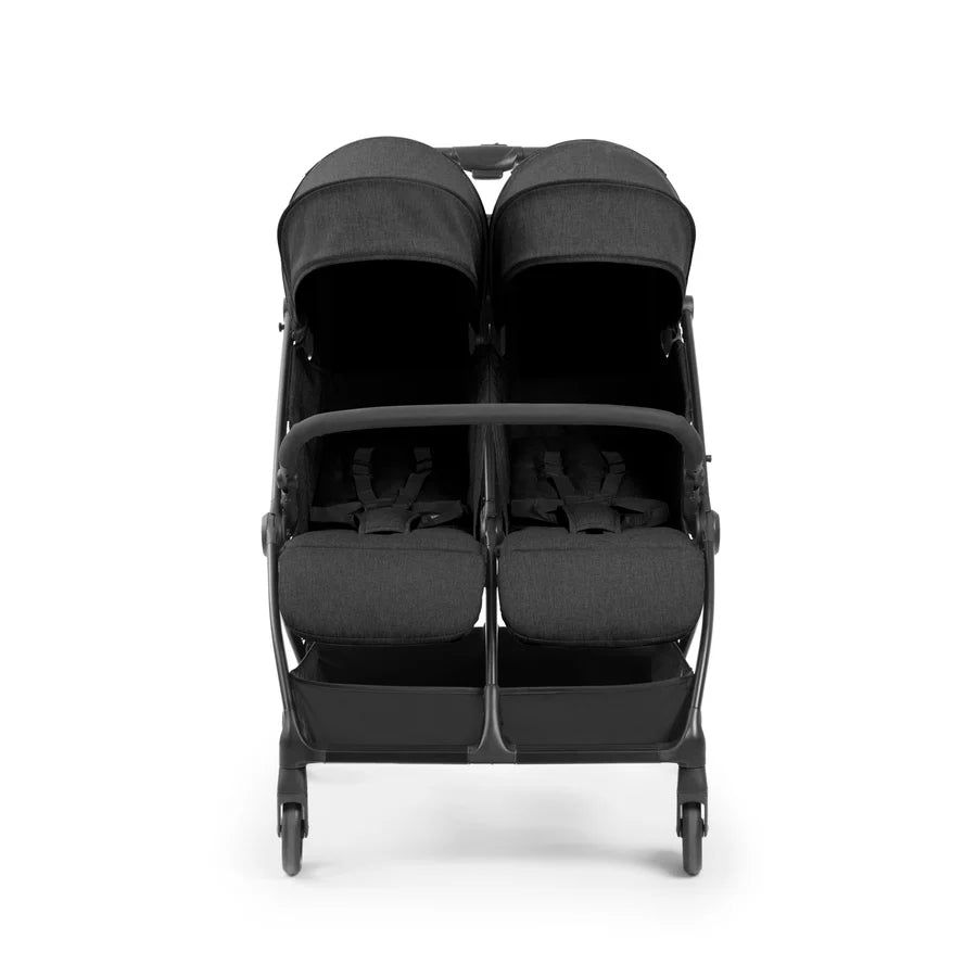 Ickle Bubba Aries Double prime  Autofold Stroller, Graphite Grey