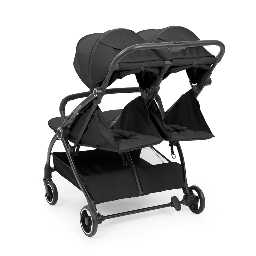 Ickle Bubba Aries Double prime  Autofold Stroller, Graphite Grey